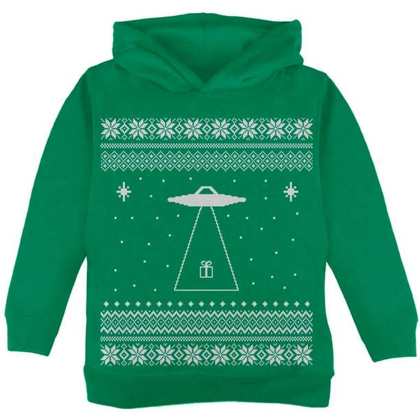 Alien Beam Ugly Christmas Sweater Green Crew Neck Sweatshirt Alien Beam Ugly Christmas Sweater Green Crew Neck Sweatshirt